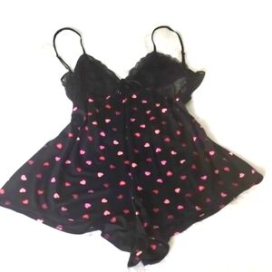 Victoria's Secret Valentine's Cozy Heart Romper Lingerie